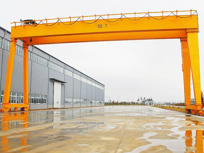 heavy duty gantry crane (1) outdoor rail mounted gantry crane